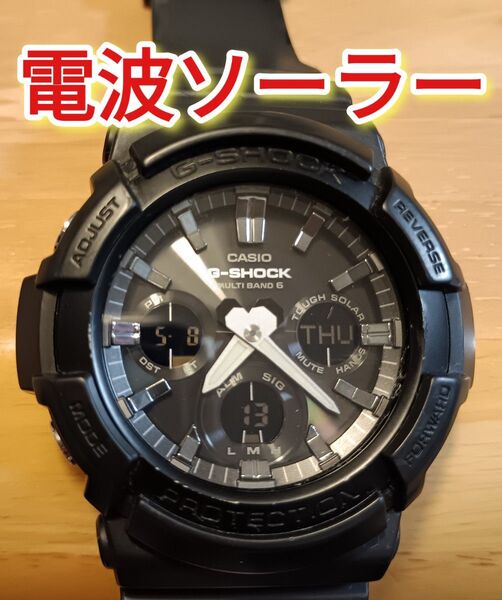 G-SHOCK 電波ソーラー GAW-100B ブラック g-shock