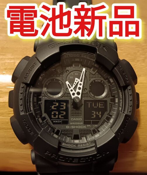 G-SHOCK 4 電池新品 GA-100-1A1JF g-shock カシオ