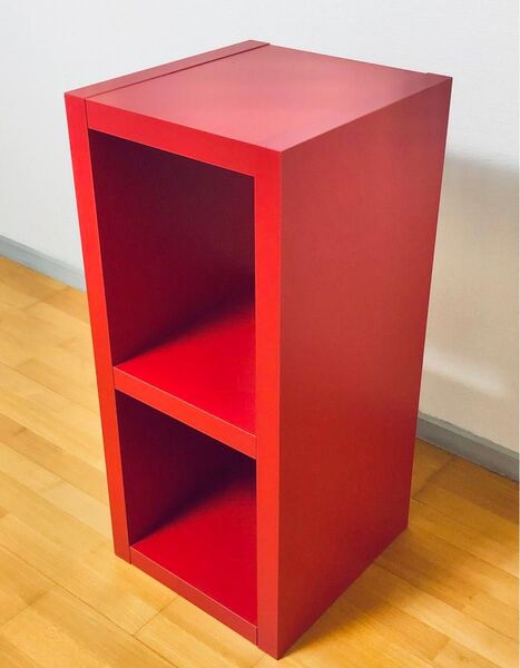 【送料無料】レッドカラー 飾り棚 オープンシェルフ キャビネット 収納ラック 収納棚 高さ85cm×横幅38cm×奥行40cm