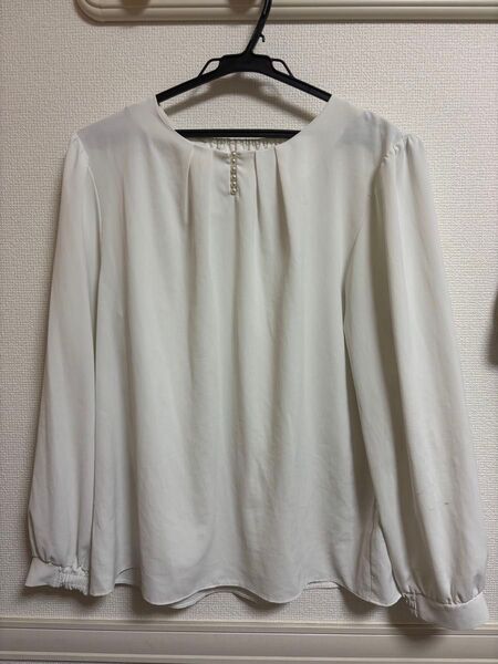 ブラウス 長袖 ホワイト