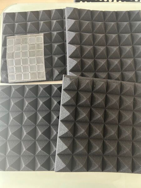 吸音材 Teeran 防音材 防音壁防音シート 高密度 ウレタンフォーム吸音パネル 消音 騒音クッション4枚