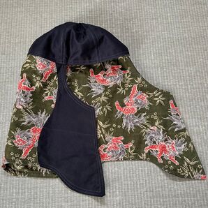 溶接頭巾 No.14 和柄 獅子 頭囲60cm お試し価格