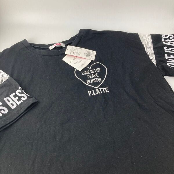 女の子 半袖 トップス Tシャツ ピンクラテ M 165