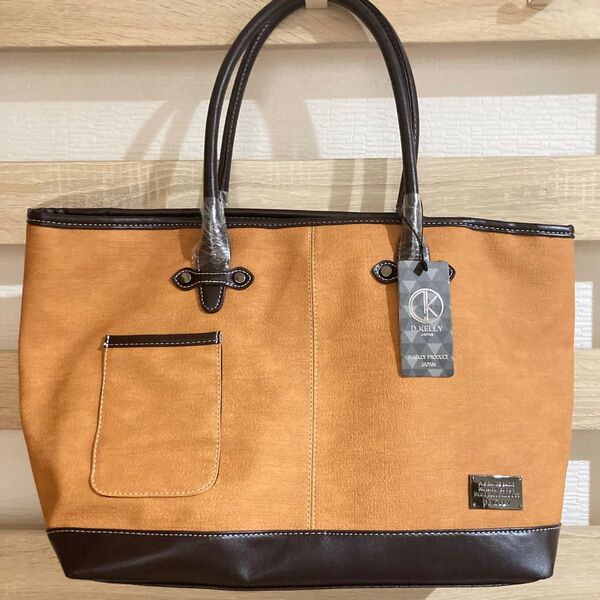 新品タグ付き D KELLY JAPAN トートバッグ キャメル
