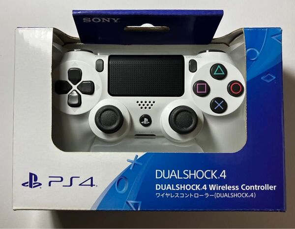 PS4 コントローラー 純正 DUALSHOCK4 SONY グレイシャー・ホワイト 後期型(最新型)CUH-ZCT2J13