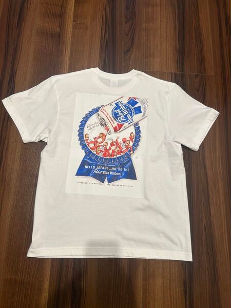 Lサイズ 試着のみ ポークチョップガレージサプライ パブストブルーリボン Tシャツ / United Athle ポークチョップ