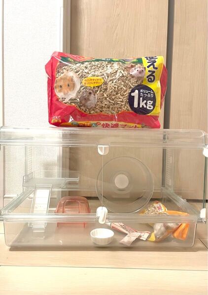 ハムスターゲージ グラスハーモニー 450 飼育セット ジェックス 小動物用ケージ ジャンガリアン ゴールデン カラー ハムスター