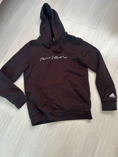 adidas (アディダス) スリー スライプス 刺繍 プルオーバーパーカー スウェット O