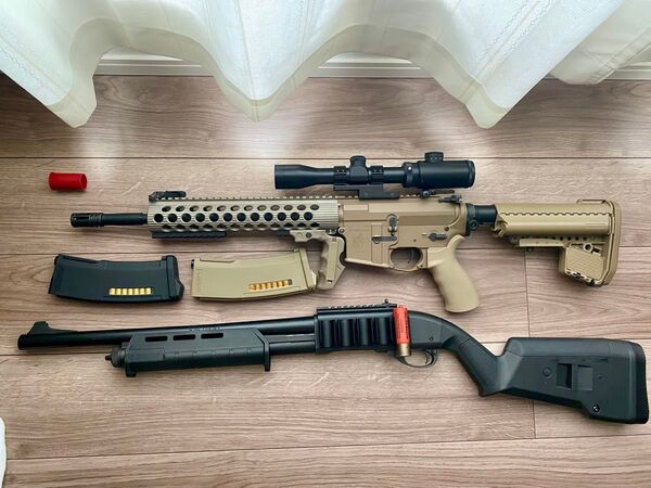 東京マルイ 次世代M4 ガスM870セット 電動ガン ガスショットガン