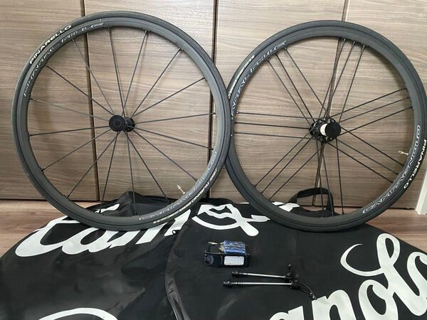 カンパニョーロ シャマルミレ c17 リムブレーキ ホイール前後セット ブレーキシュー付き