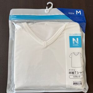 ニトリ Nクール メッシュ半袖Tシャツ Vネック エアリズム
