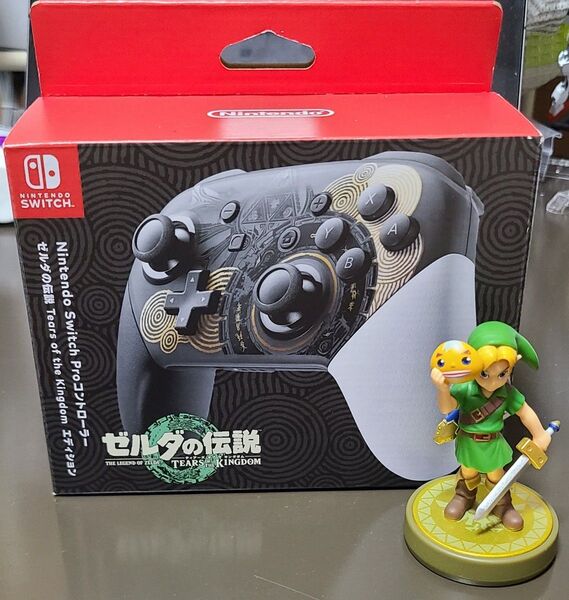 Nintendo Switch Proコントローラー ゼルダの伝説 ティアーズ オブ ザ キングダムエディション【amiibo付】