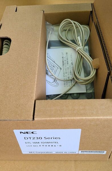 DT230 NEC電話機 DTL-1BM-1D-(WH)TEL