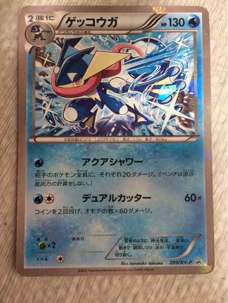 【特価】ポケモンカード XY-P ゲッコウガ 209/XY-P