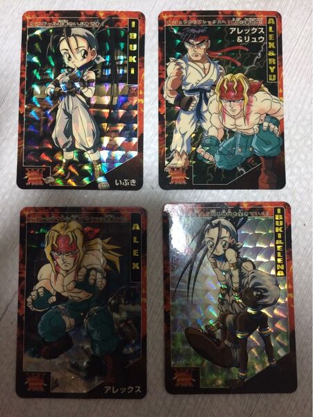 4枚セット ストリートファイター3 カードダスまとめ売り