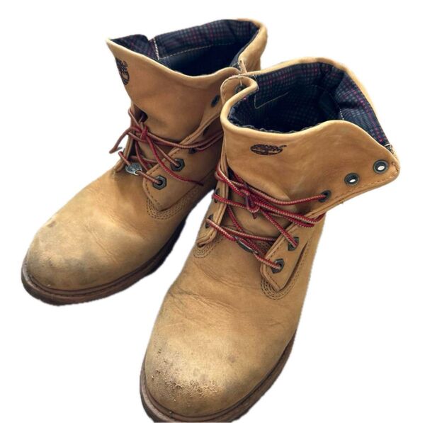 Timberland レディース 24.5cm ブーツ ティンバーランド ブラウン ベージュ