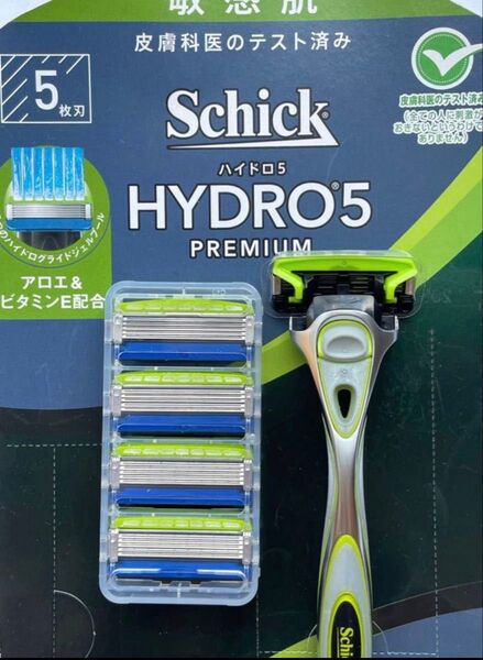 シック ハイドロ5 プレミアム 敏感肌用 本体+替刃4個セット
