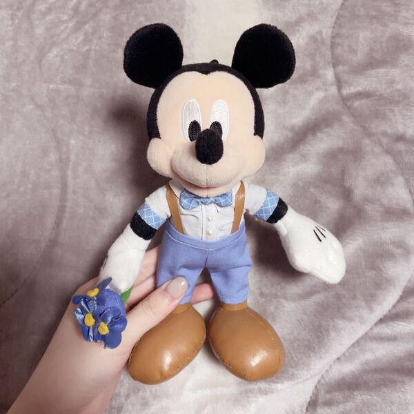 ディズニー ミッキーマウス ぬいぐるみバッジ ぬいば Blue Ever After