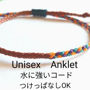 №790 シンプルアンクレット メンズ レディース Unisex 足用 アクセサリー アンクレット ミサンガ つけっぱなしOK