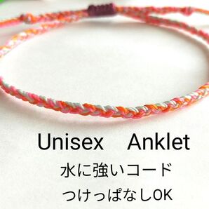 №815 シンプルアンクレット 足用 アクセサリー 水に強い ミサンガ ファッション 小物 Unisex メンズ レディース 人気