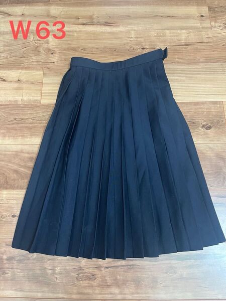 PREPPY GIRL/和光製★高級スクールスカート/女子制服プリーツ/28枚車ひだスカート/夏服/夏用★ネイビー紺W63L60