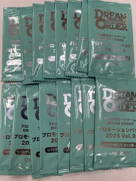 ドリームオーダー プロモーションパック2025Vol.3 未開封 16パック プロ野球カードゲーム DREAM ORDER