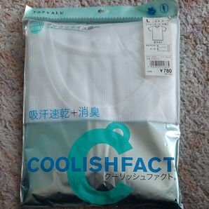 TOPVALU クールファクト クルーネックTシャツ Lサイズ ホワイト 未使用
