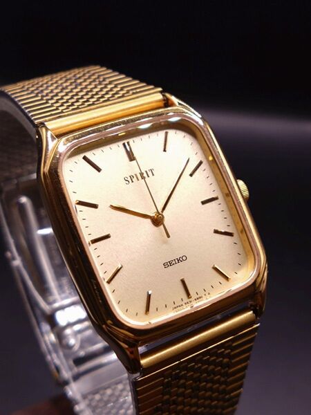 年差クォーツSEIKO SPIRIT 5E31-5B50 比較的美品!電池交換済