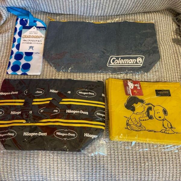 保冷バッグ スヌーピー Coleman ハーゲンダッツ 4点まとめ売り バッグ