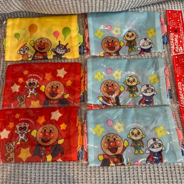アンパンマン ミニナップザック 6枚セット リュック バッグ おまけ 景品