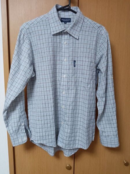 MENS CLUB JEANS 長袖シャツ チェック柄 Mサイズ