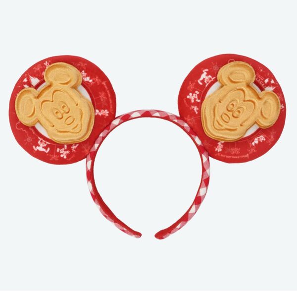 新品 ミッキーワッフル カチューシャ ディズニーリゾート パークフード 東京ディズニーランド