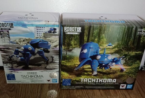 ROBOT魂 タチコマ2体セット 攻殻機動隊 草薙素子 SAC_2045 SAC2ndGIG 2ndGIGは未開封 ロボット魂