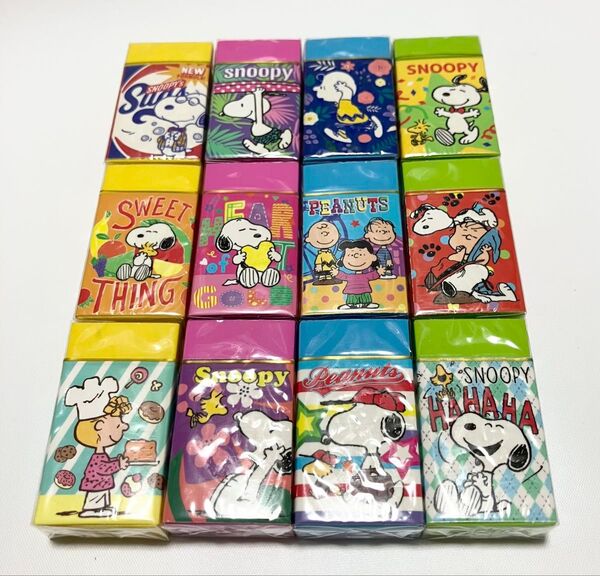 スヌーピー SNOOPY 消しゴム 12種セット