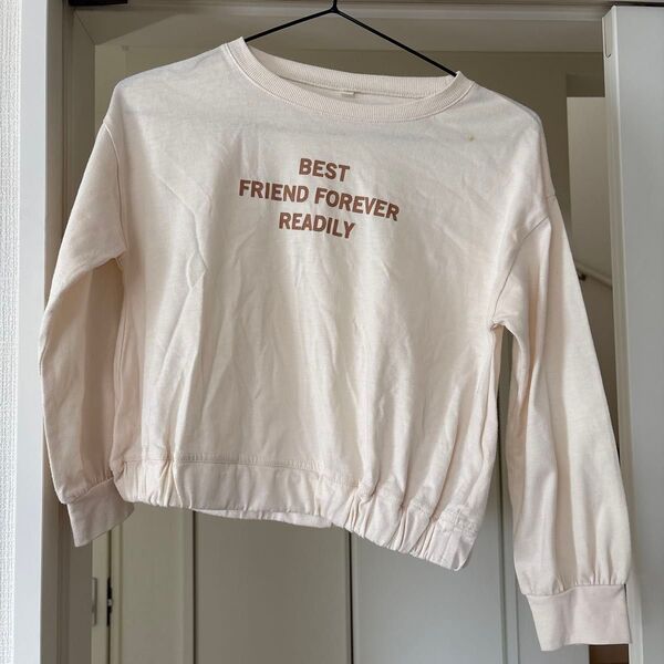 ロンT 長袖Tシャツ オフホワイト サイズ130cm