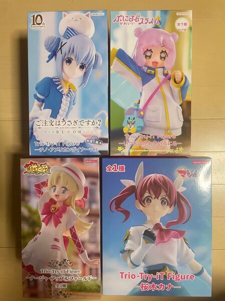 フィギュアまとめ売り4点 ぷにる チノ ナージャ 桜木カナ 新品未開封 Trio-Try-iT Figure