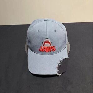 USJ限定 フロリダ ユニバ ジョーズ JAWS ロゴ刺繍 カジュアルキャップ
