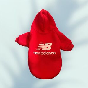 ペット用パーカー レッド NBロゴ(お値引き可)
