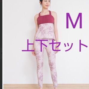 【SUKALA】 スカーラ ヨガウェア 上下セット Mサイズ クリアピンク