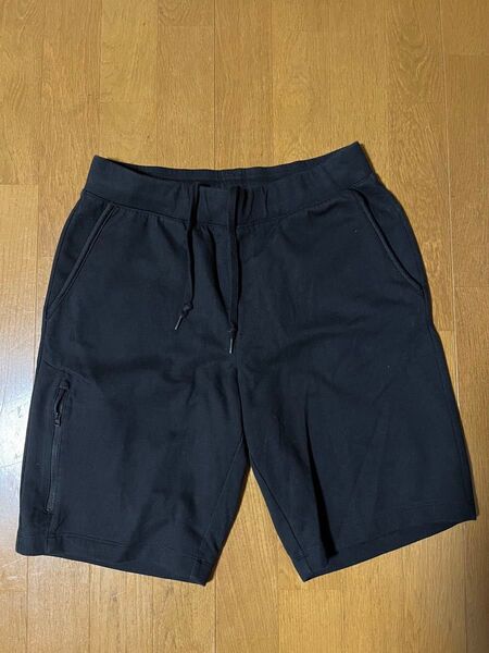 メンズ ユニクロ ハーフパンツ 黒 M