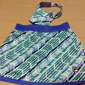 希少 FILA スコート サンバイザー セット レディース スポーツウェア