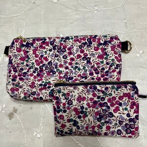 ハンドメイド ポーチセット リバティ帆布生地使用