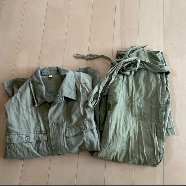 日本陸軍 防暑襦袢 上下セット レプリカ 複製品 サバゲー コスプレ