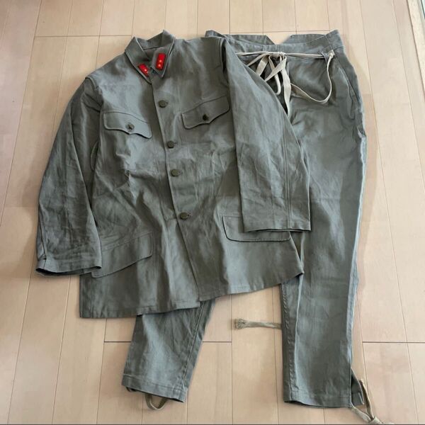 ★日本帝国 旧日本軍 戦闘服 上下セット レプリカ コスプレ サバゲー 軍服 陸軍 制服 軍装品 セットアップ