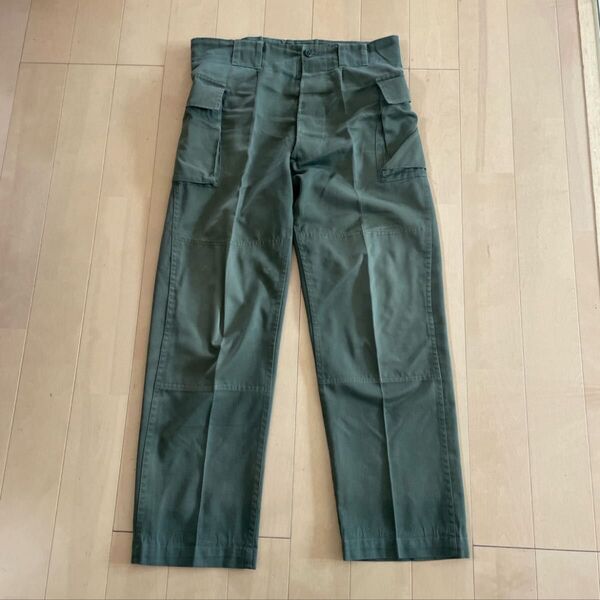 80'!防衛庁 陸上自衛隊 ボタンフライ ミリタリーカーゴパンツ 旧型戦闘服