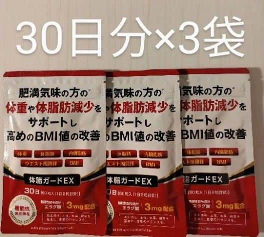 体脂ガードEX 30日分×3袋 DUEN