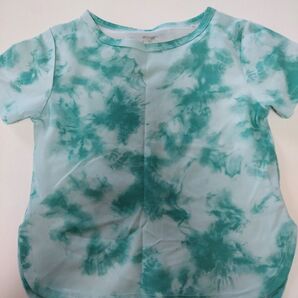 ☆IGNIO☆タイダイ柄☆半袖Tシャツ☆ガールズ☆女の子☆イグニオ☆i cool☆グリーン☆130☆