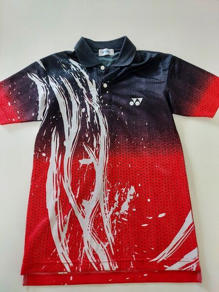 ☆YONEX☆ゲームシャツ☆レッド×ブラック☆ボーイズ☆男の子☆ヨネックス☆バドミントン☆SS☆