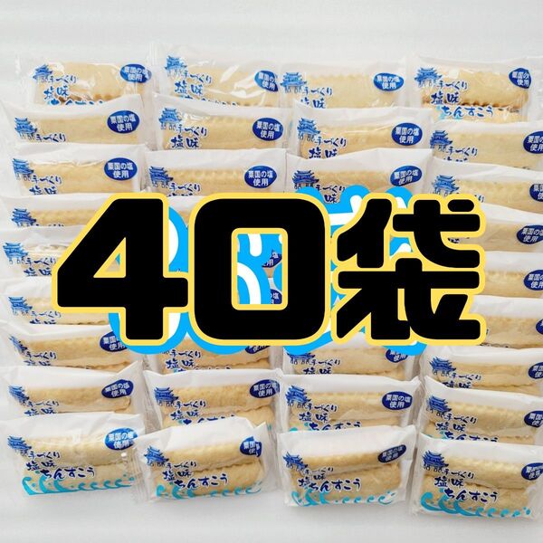 沖縄銘菓【塩 ちんすこう 40袋(1袋2個入)=計80個入】 訳あり お菓子 詰め合わせ ながはま ●注意事項あり