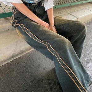 SHEIN ヴィンテージストレートデニム